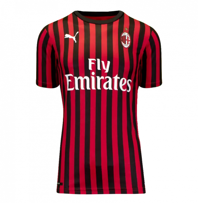 Ronaldinho Official AC Milan Back Signed And Framed Modern Home Shirt With Fan Style Numbers