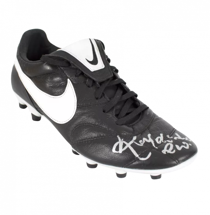 Ronaldinho Official Paris Saint-Germain Signed Black And White Nike Boot In Acrylic Case
