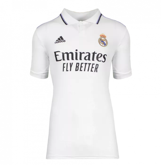 Ronaldo Back Signed Modern Real Madrid Home Shirt With Fan Style Numbers In Classic Frame