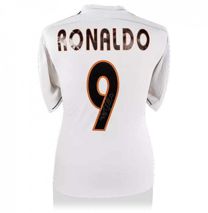 Ronaldo Back Signed Real Madrid 2004-05 Home Shirt