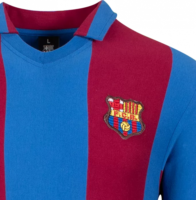 Ronaldo Back Signed Retro FC Barcelona Home Shirt With Fan Style Numbers