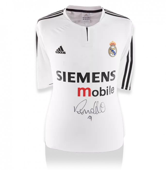 Ronaldo Front Signed Real Madrid 2003-04 Home Shirt