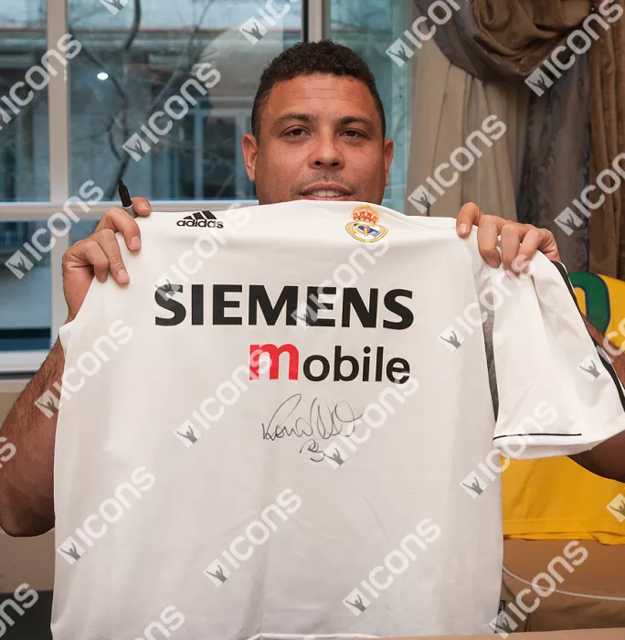 Ronaldo Front Signed Real Madrid 2004-05 Home Shirt