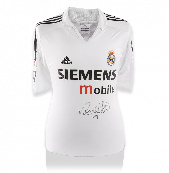 Ronaldo Front Signed Real Madrid 2004-05 Home Shirt