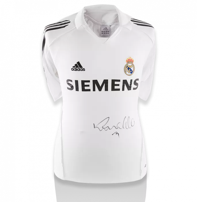 Ronaldo Front Signed Real Madrid 2005-06 Home Shirt