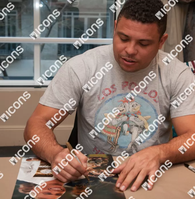 Ronaldo Signed And Framed Real Madrid Photo: 2002 Ballon D'Or Winner