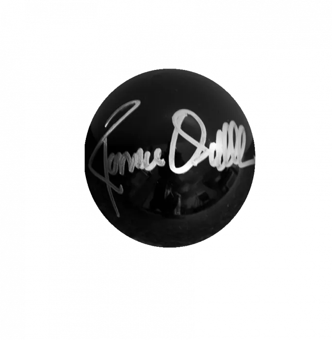 Ronnie O'Sullivan Signed Black Snooker Ball: Silver Signature Edition