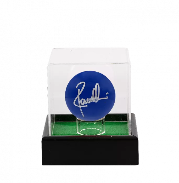 Ronnie O'Sullivan Signed Blue Snooker Ball In Acrylic Case