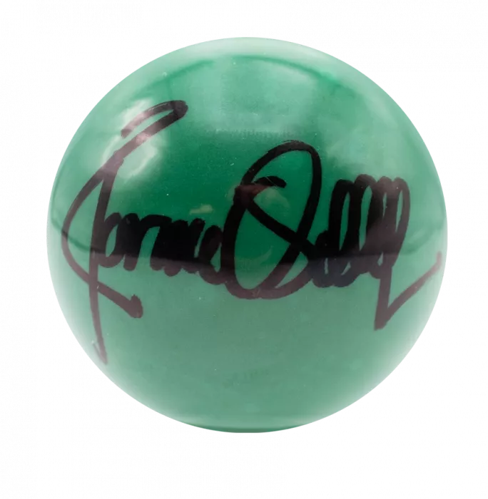 Ronnie O'Sullivan Signed Green Snooker Ball In Acrylic Case