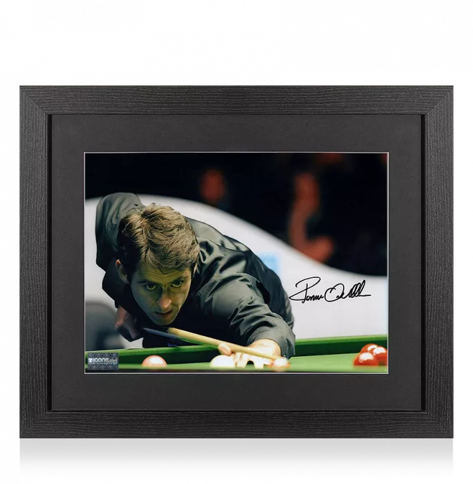 Ronnie O'Sullivan Signed Photo In Black Wooden Frame: Snooker Great