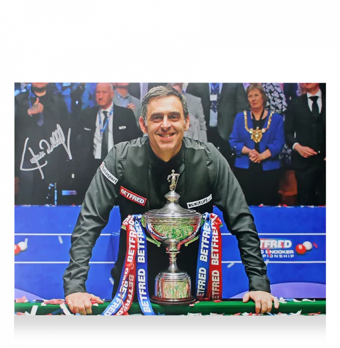 Ronnie O'Sullivan Signed World Championship Winner Photo In Premium Photo Frame