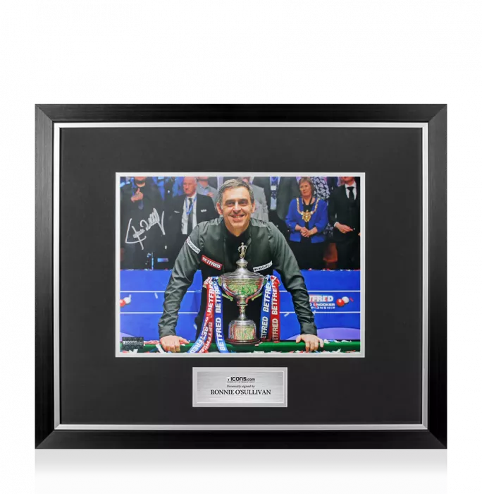 Ronnie O'Sullivan Signed World Championship Winner Photo In Premium Photo Frame