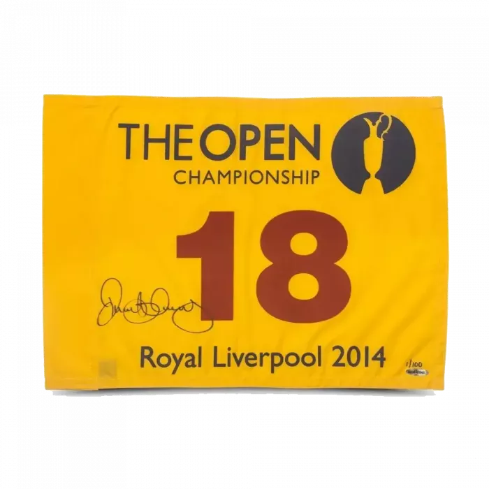 Rory McIlroy Signed 2014 Open Championship Pin Flag