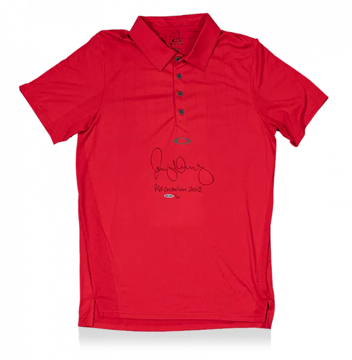 Rory McIlroy Signed Red Oakley Golf Polo Shirt: 2012 PGA Champion Special Edition