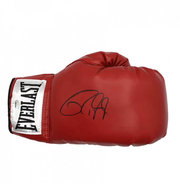 Roy Jones Jr Signed Everlast Red Boxing Glove In Bubble Frame: Option 1