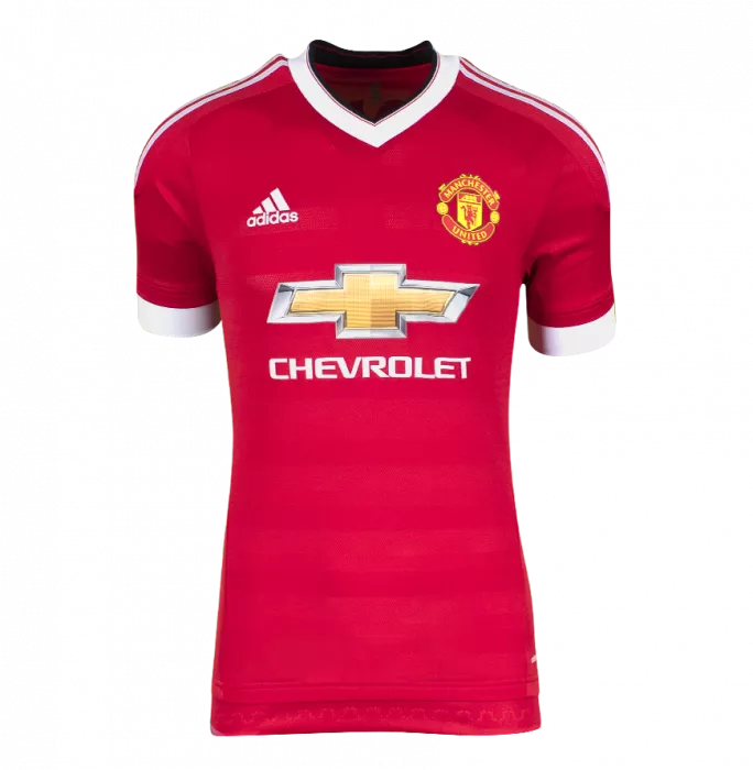 Roy Keane Back Signed Manchester United 2015-16 Home Shirt With Fan Style Numbers In Classic Frame