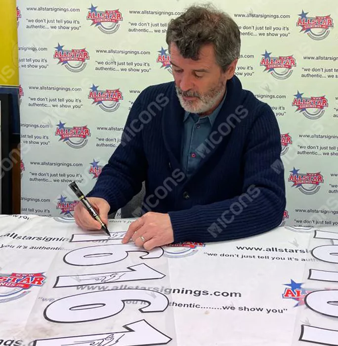 Roy Keane Back Signed Manchester United 2021-22 Home Shirt In Classic Frame