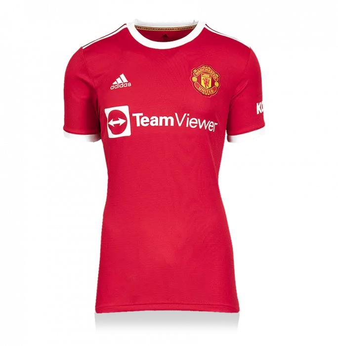 Roy Keane Back Signed Manchester United 2021-22 Home Shirt In Hero Frame: Option 1