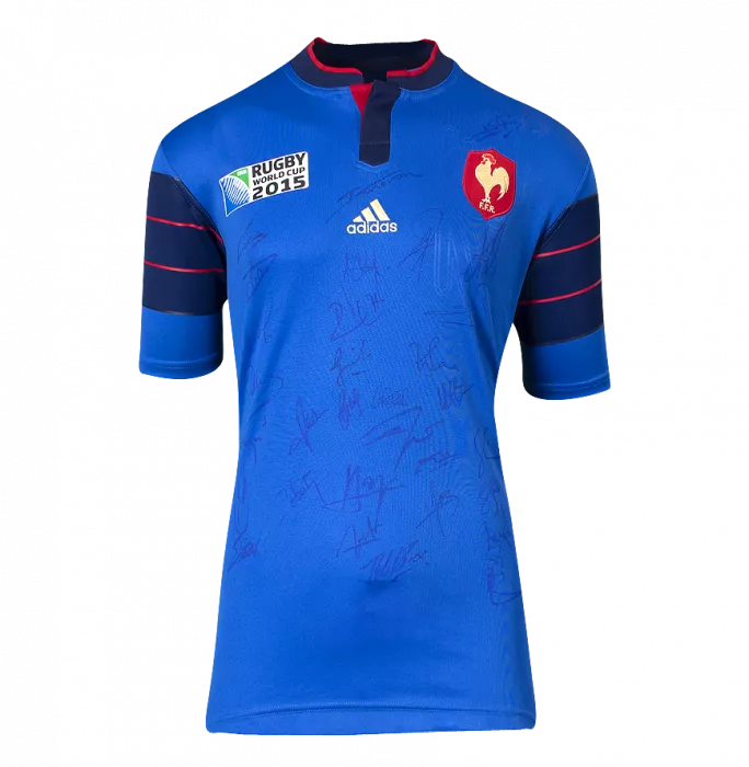 Rugby World Cup 2015 France Multi-Signed Shirt