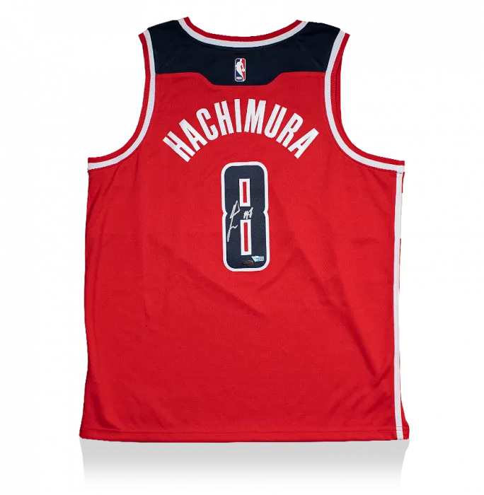 Rui Hachimura Signed Washington Wizards Red Swingman Jersey