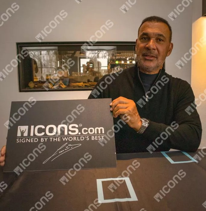 Ruud Gullit Back Signed Chelsea 1998 ECWC Shirt In Deluxe Packaging