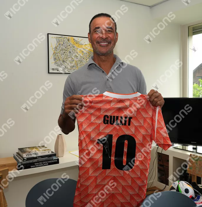 Ruud Gullit Back Signed Netherland 1988 Home Shirt In Hero Frame: Option 1