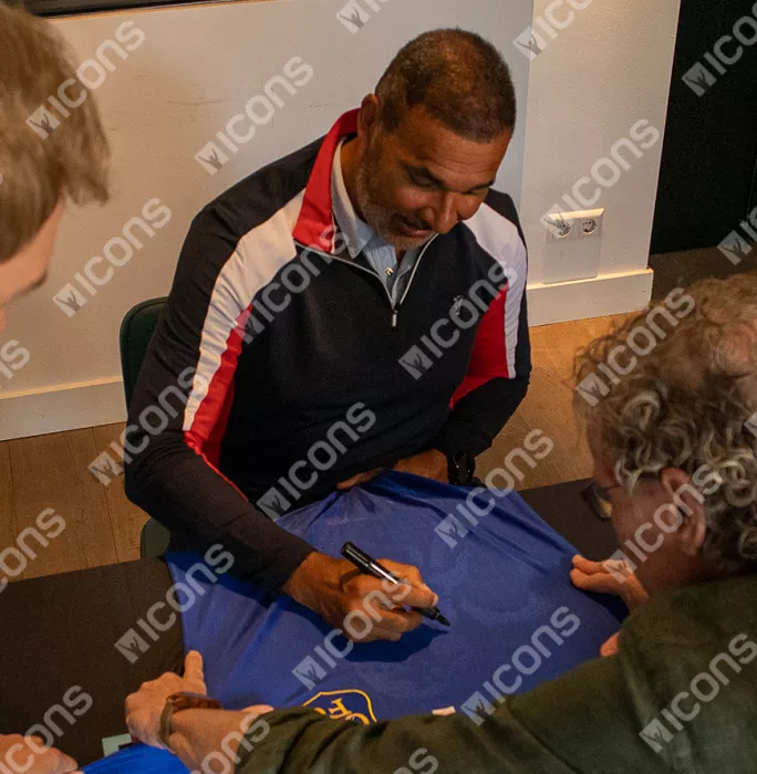 Ruud Gullit Front Signed Retro Chelsea Home Shirt: 1997 FA Cup Final Edition