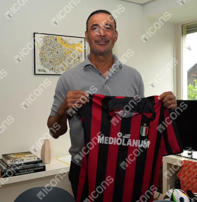 Ruud Gullit Official AC Milan Front Signed And Framed 1988 Home Shirt