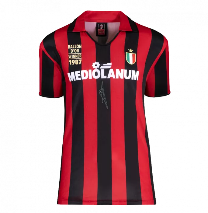 Ruud Gullit Official Ballon D'Or™ Signed And Hero Framed AC Milan 1988 Home Shirt: 1987 Winner Edition