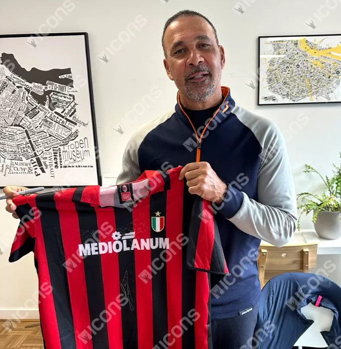 Ruud Gullit Official Ballon D'Or™ Signed And Hero Framed AC Milan 1988 Home Shirt: 1987 Winner Edition