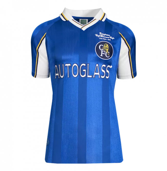 Ruud Gullit Official Chelsea FC Signed And Framed 1998 ECWC Shirt