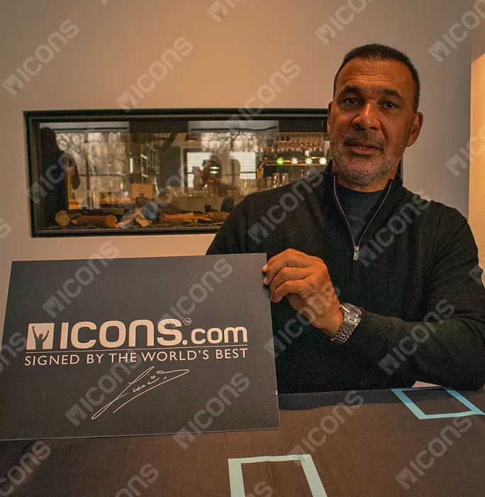 Ruud Gullit Official Chelsea FC Signed And Framed Original Tribute Artwork: Blues Icon