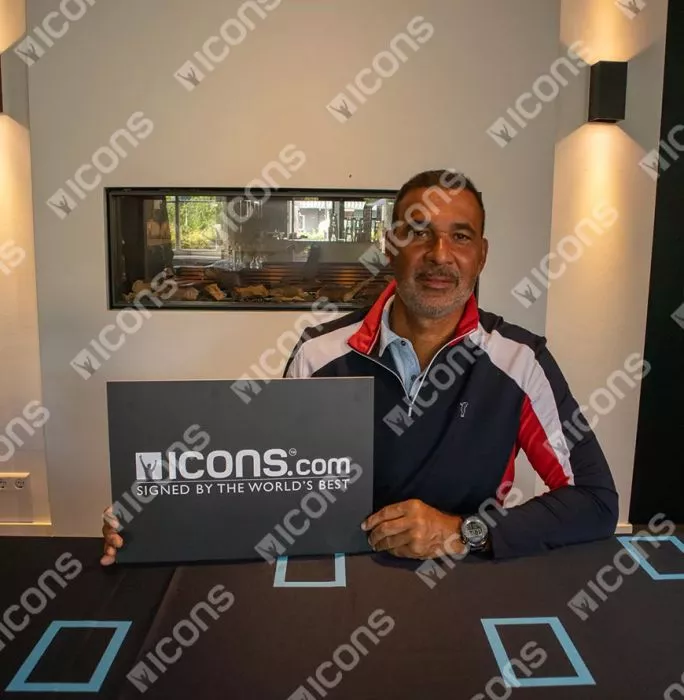 Ruud Gullit Official FIFA World Cup™ Back Signed And Framed Netherlands Retro 1988 Home Shirt