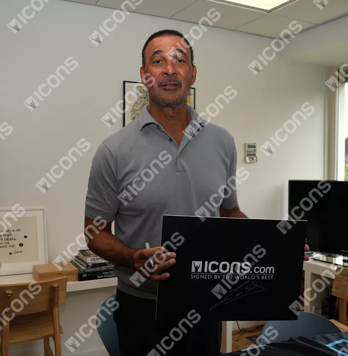 Ruud Gullit Signed And Framed Captain's Armband - Red