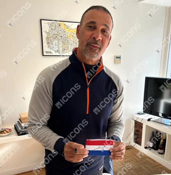 Ruud Gullit Signed And Framed Netherlands Captain's Armband