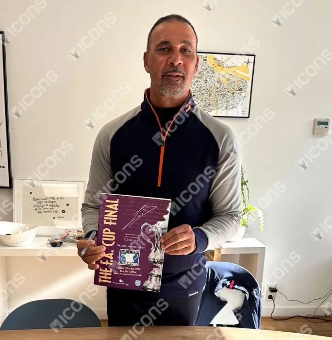 Ruud Gullit Signed And Framed Programme: 1997 FA Cup Final