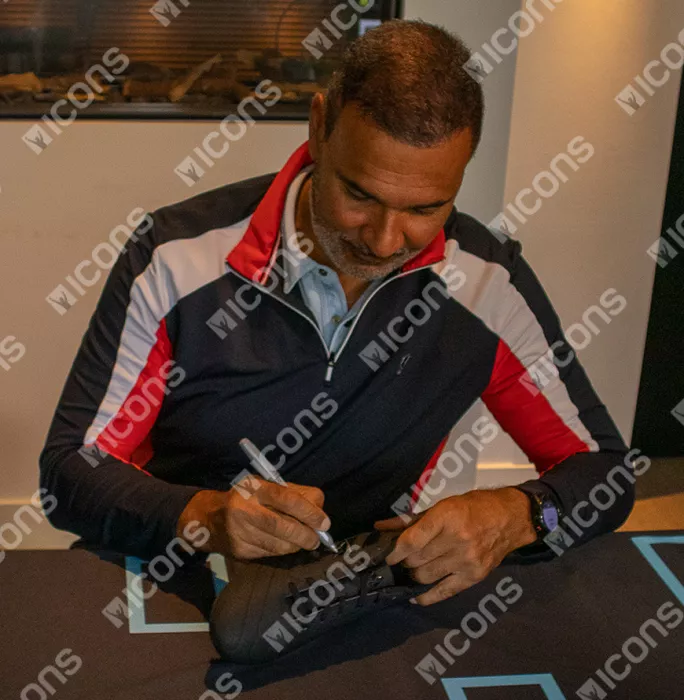 Ruud Gullit Signed Black Adidas Blackout Boot