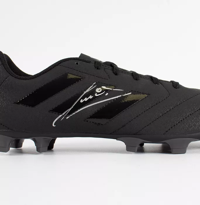 Ruud Gullit Signed Black Adidas Blackout Boot