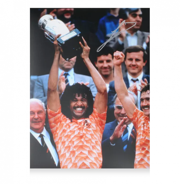 Ruud Gullit Signed Netherlands Photo In Premium Photo Frame: UEFA EURO 1988 Winner