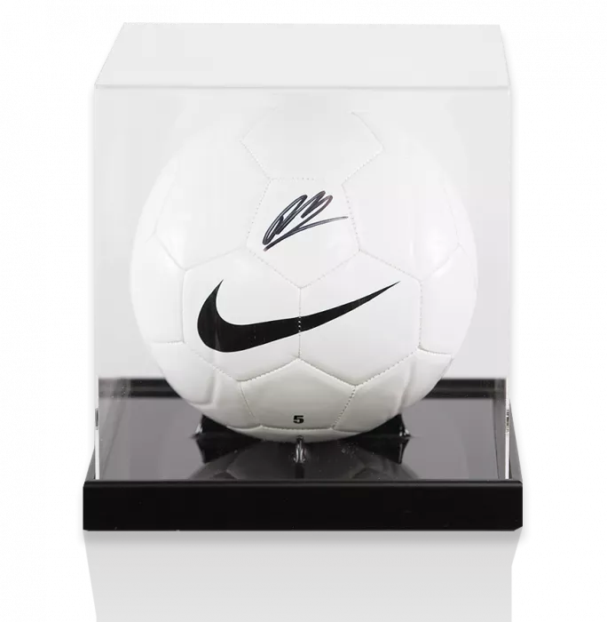 Ryan Bertrand Official England Signed Nike Football In Acrylic Case