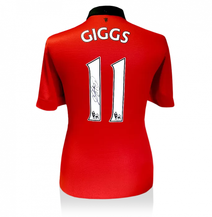 Ryan Giggs Back Signed Manchester United 2013-14 Home Shirt