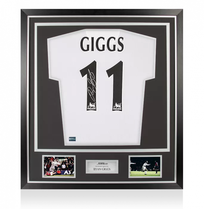 Ryan Giggs Back Signed Modern Manchester United Away Shirt In Classic Frame