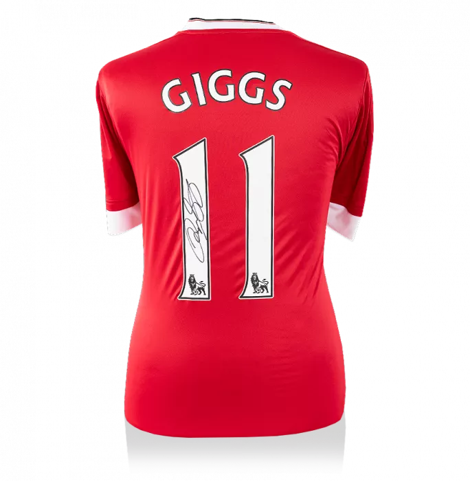 Ryan Giggs Back Signed Modern Manchester United Home Shirt