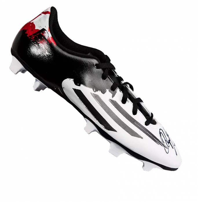 Ryan Giggs Signed Black And White Adidas Boot