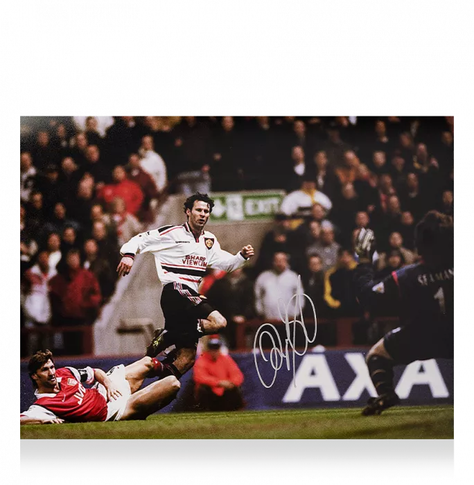 Ryan Giggs Signed Manchester United Photo: Iconic FA Cup Goal Vs Arsenal