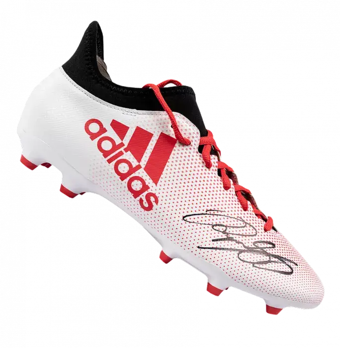 Ryan Giggs Signed White and Red Adidas X Boot