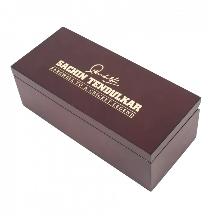 Sachin Tendulkar Signed Cricket Ball In "Farewell To A Cricket Legend" Commemorative Case