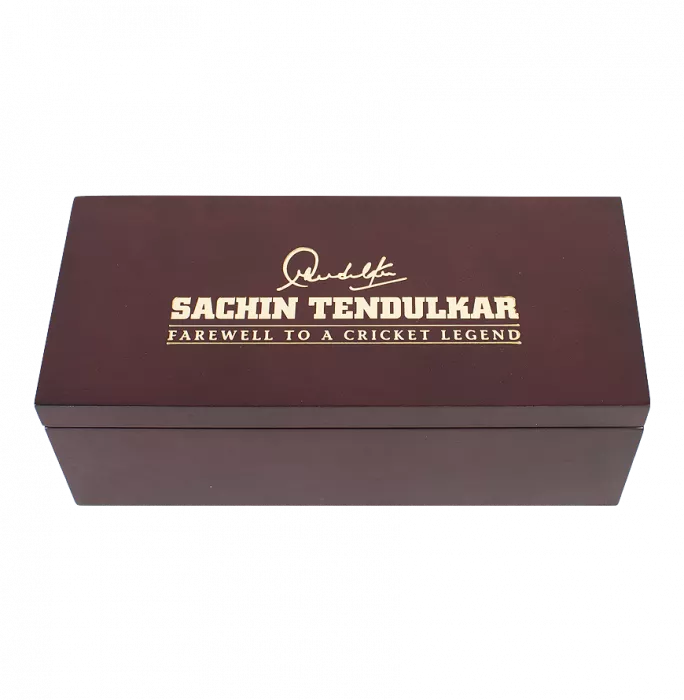 Sachin Tendulkar Signed Cricket Ball In "Farewell To A Cricket Legend" Commemorative Case