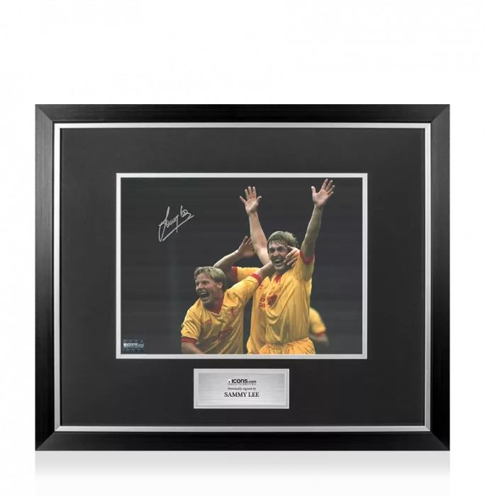 Sammy Lee Signed Liverpool Photo In Premium Photo Frame