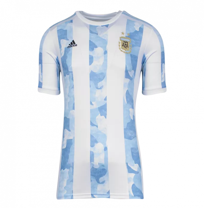 Sergio Aguero Back Signed Argentina 2020 Home Shirt